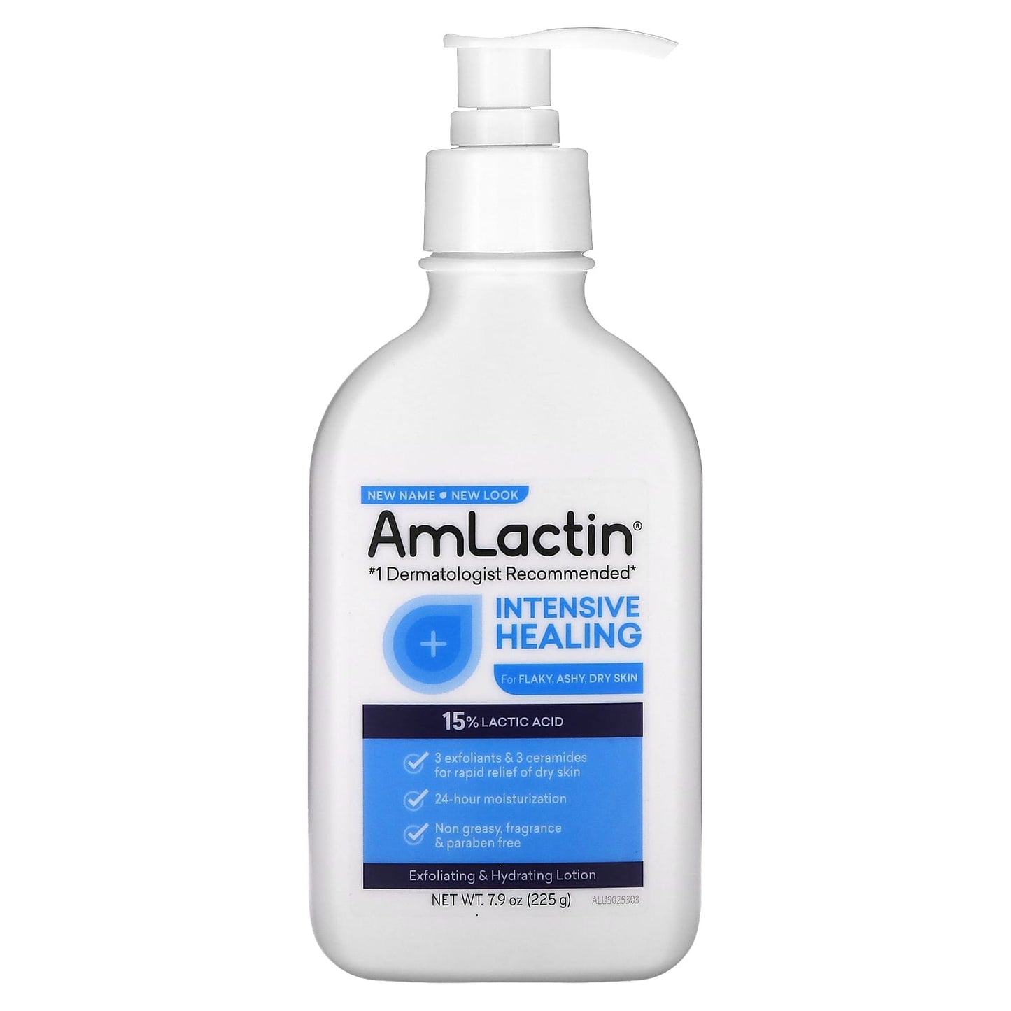 AmLactin-Exfoliating & Hydrating Lotion-Intensive Healing-7.9 oz (225 g)