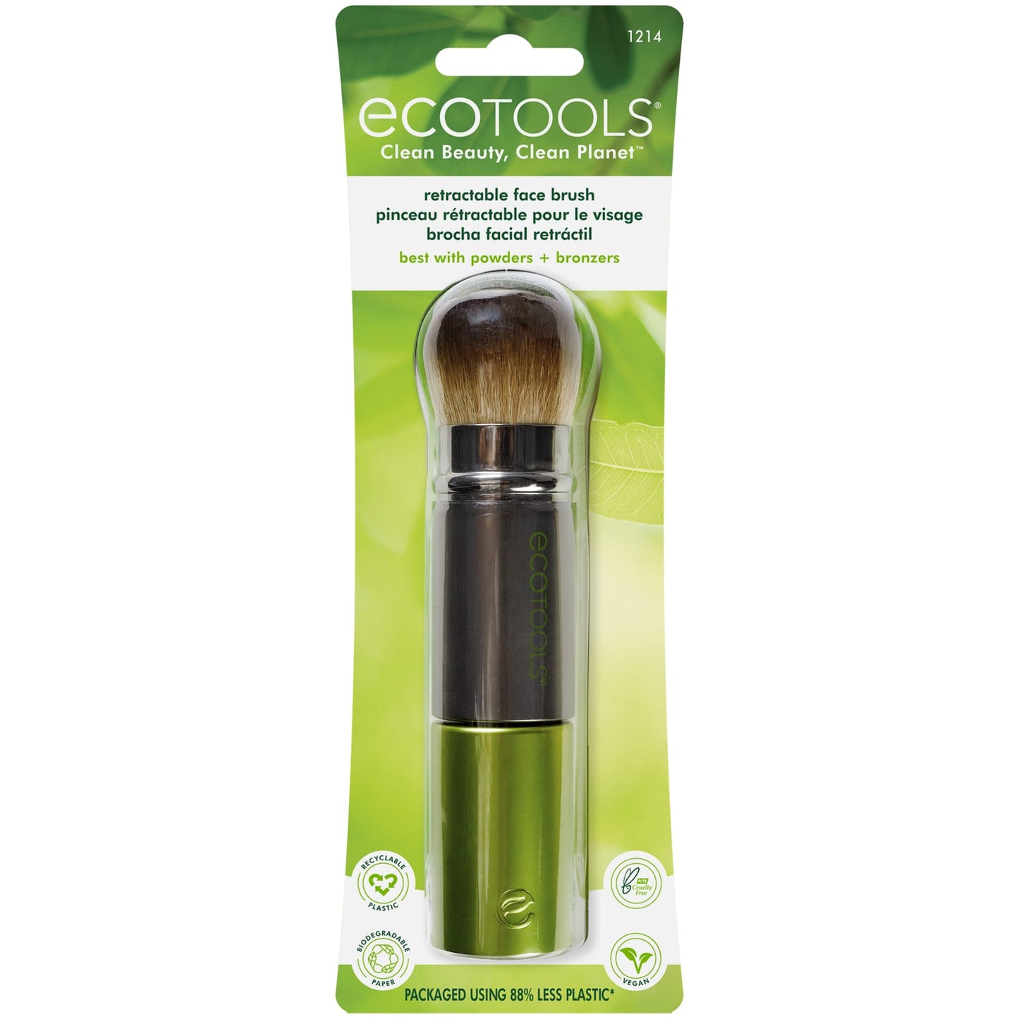 EcoTools, Retractable Face Brush, 1 Brush