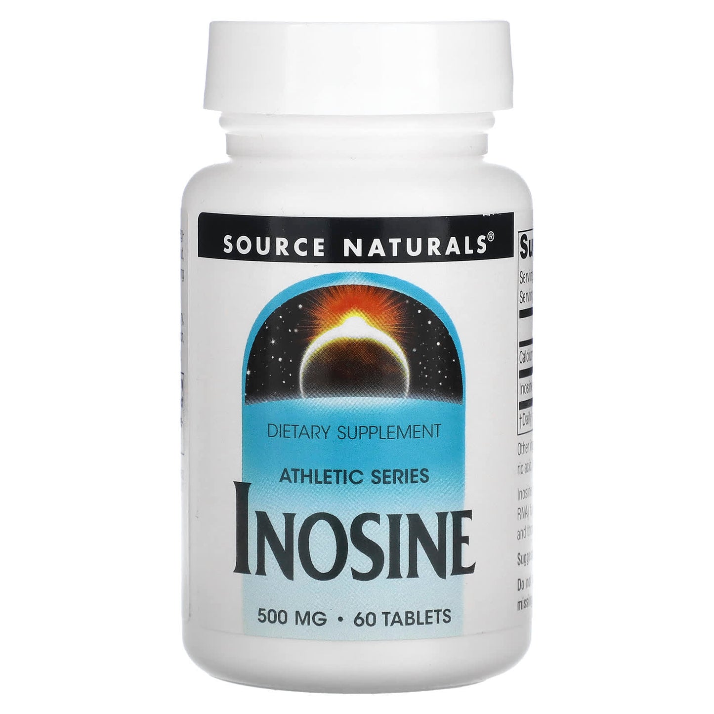 Source Naturals-Athletic Series-Inosine-500 mg-60 Tablets