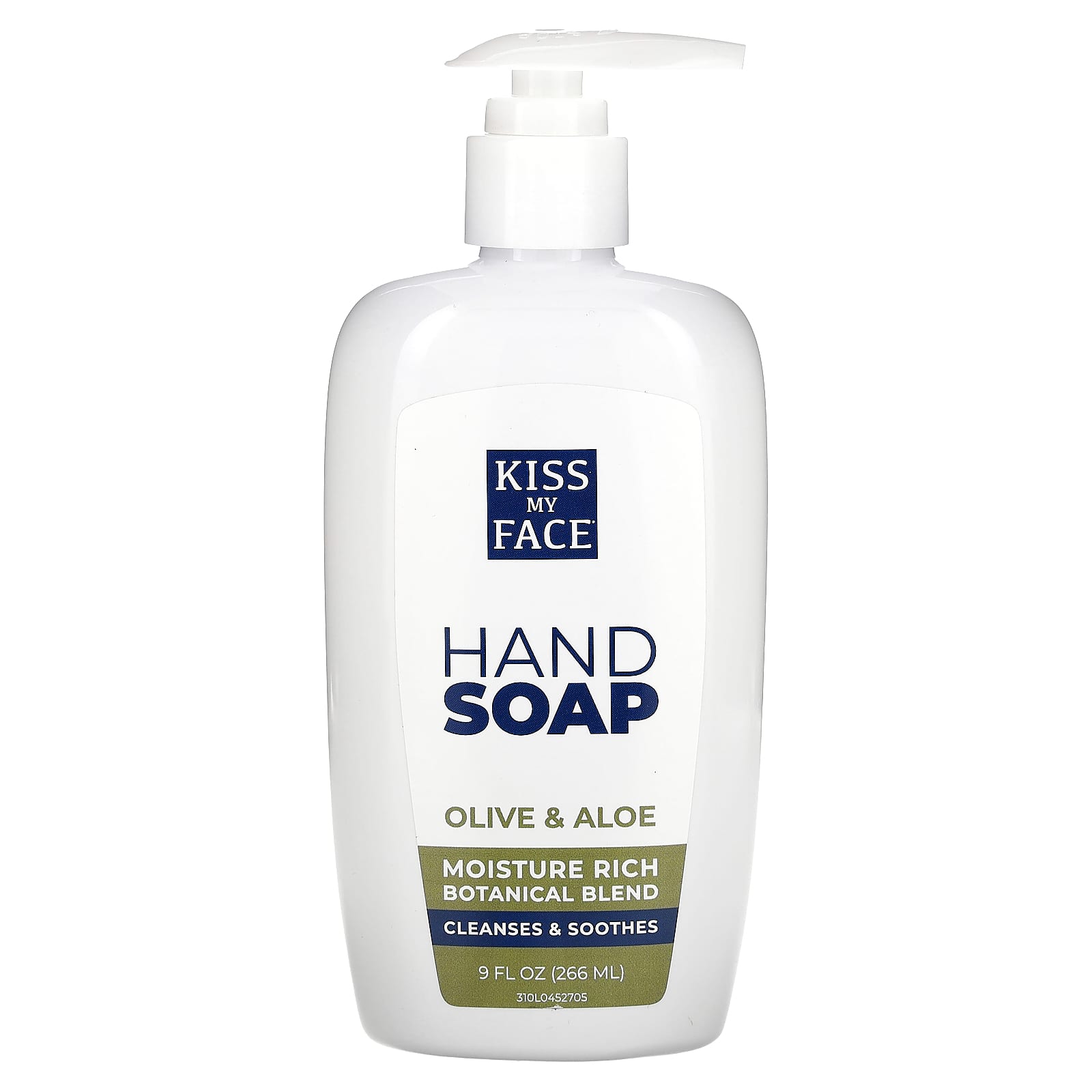 Kiss My Face-Hand Soap-Olive & Aloe-9 fl oz (266 ml)