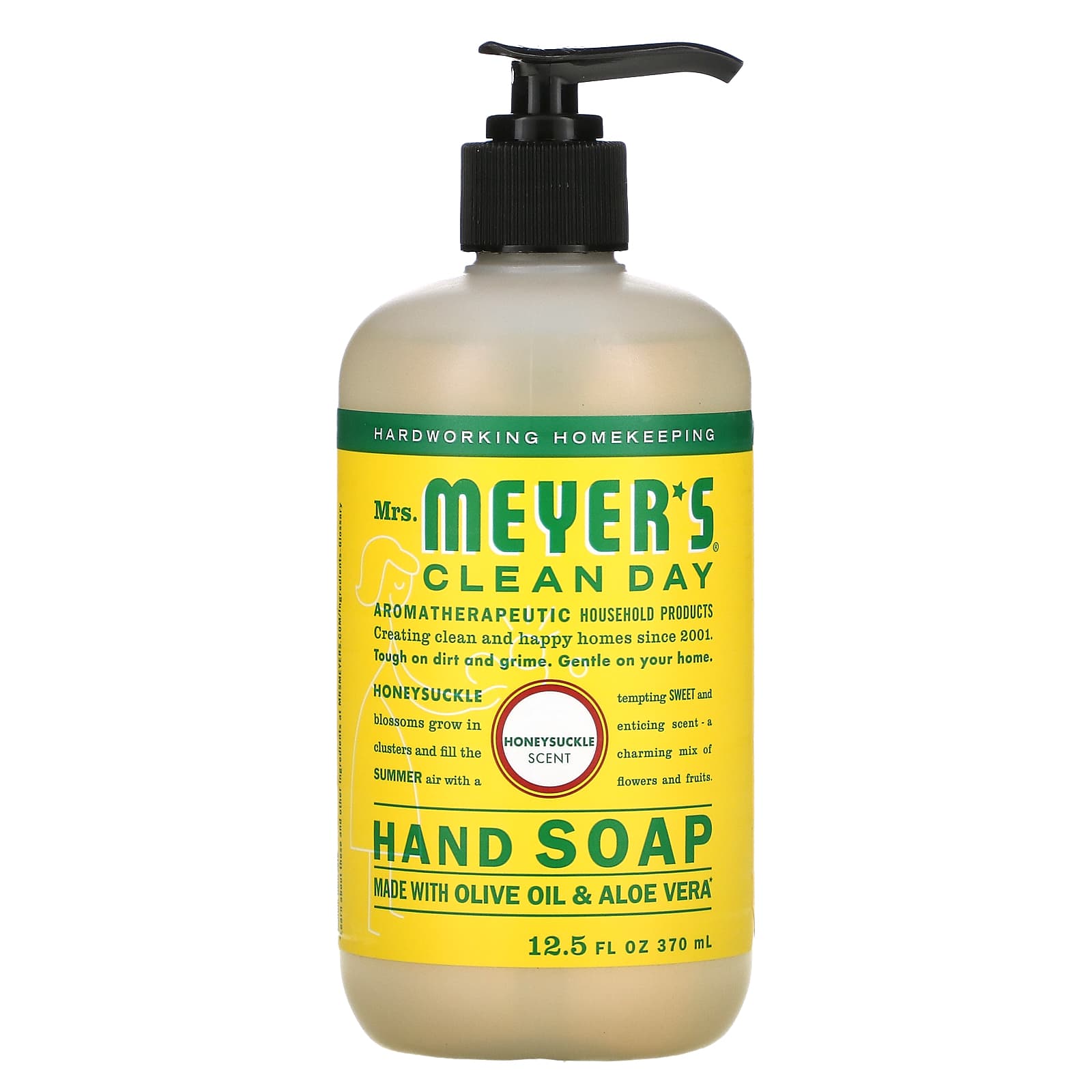 Mrs. Meyers Clean Day-Hand Soap-Honeysuckle-12.5 fl oz (370 ml)