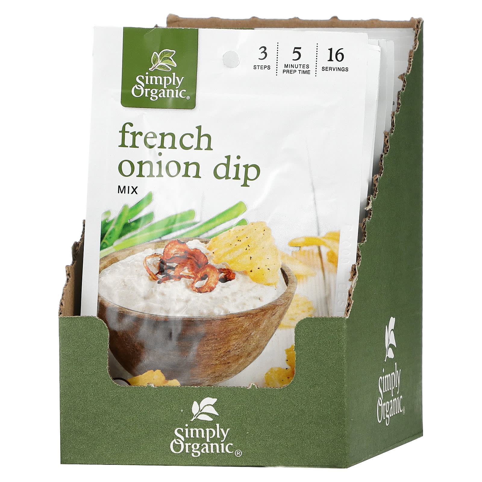 Simply Organic-French Onion Dip Mix-12 Packets-1.10 oz (31 g) Each