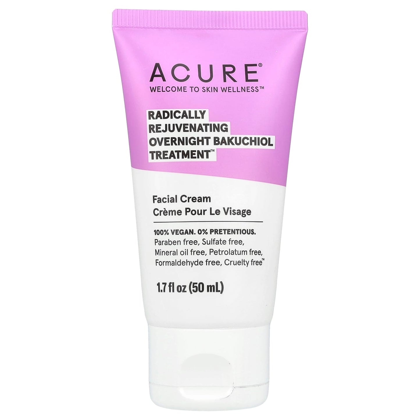 ACURE-Radically Rejuvenating-Overnight Bakuchiol Treatment-Facial Cream -1.7 fl oz (50 ml)