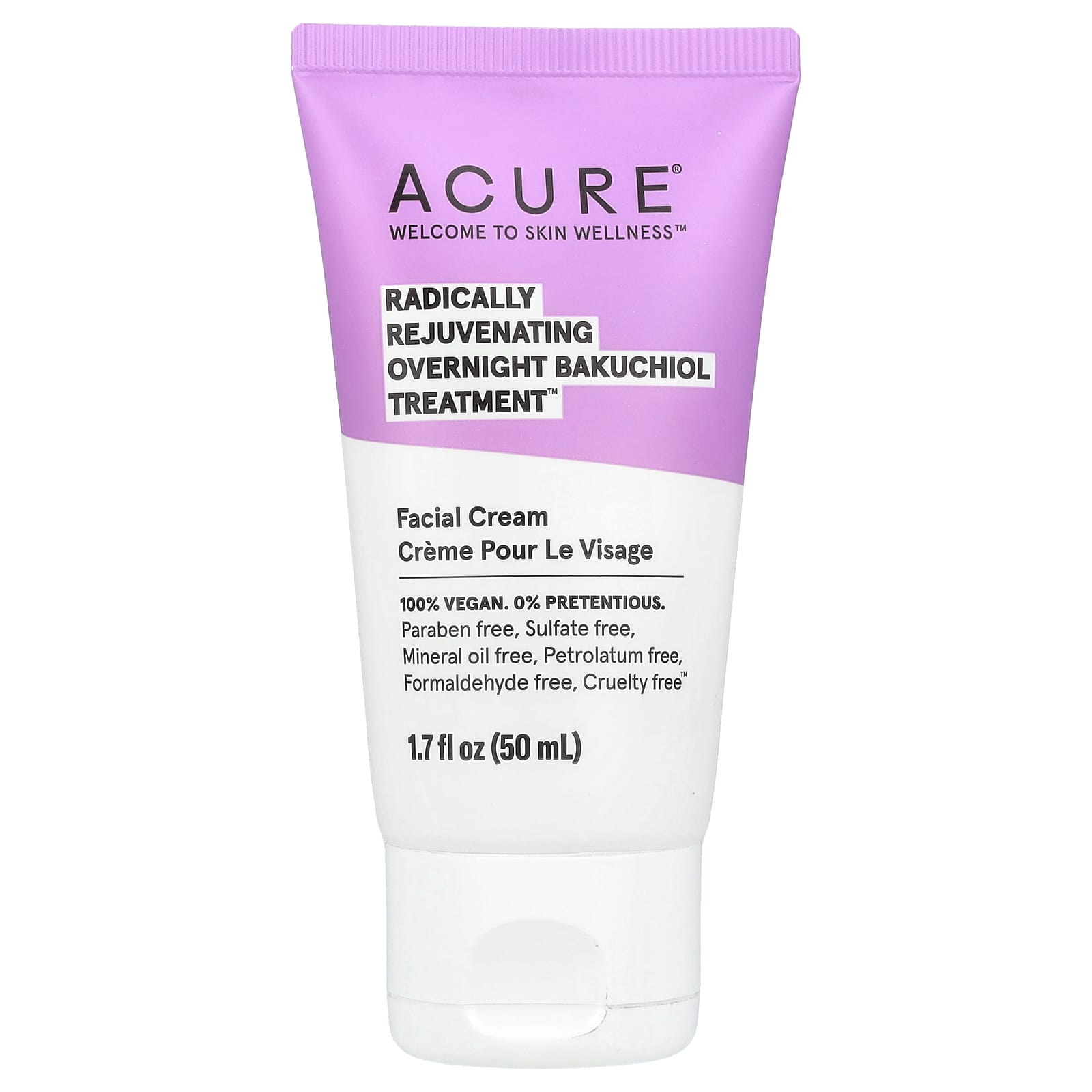 ACURE-Radically Rejuvenating-Overnight Bakuchiol Treatment-Facial Cream -1.7 fl oz (50 ml)