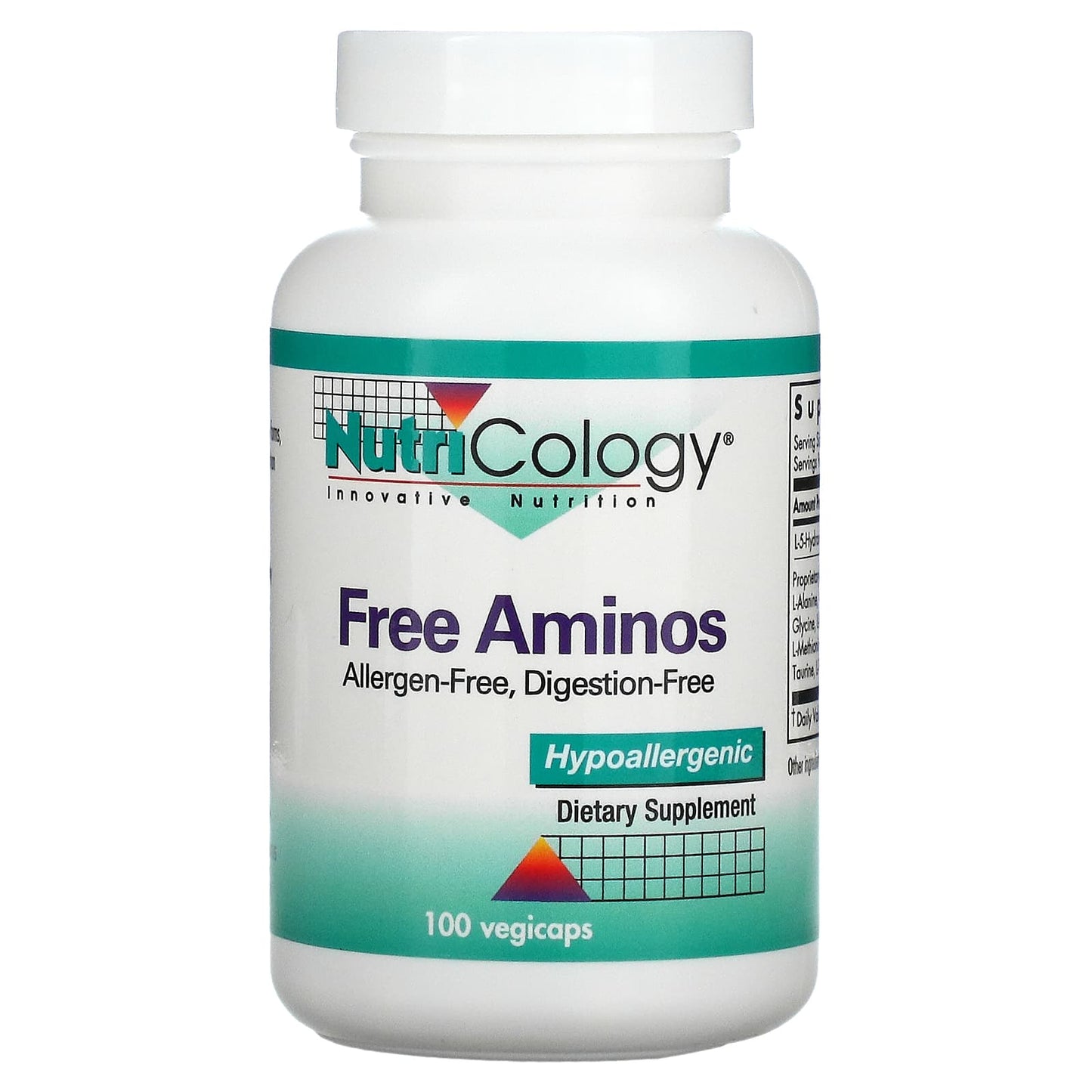 Nutricology-Free Aminos-100 Vegicaps