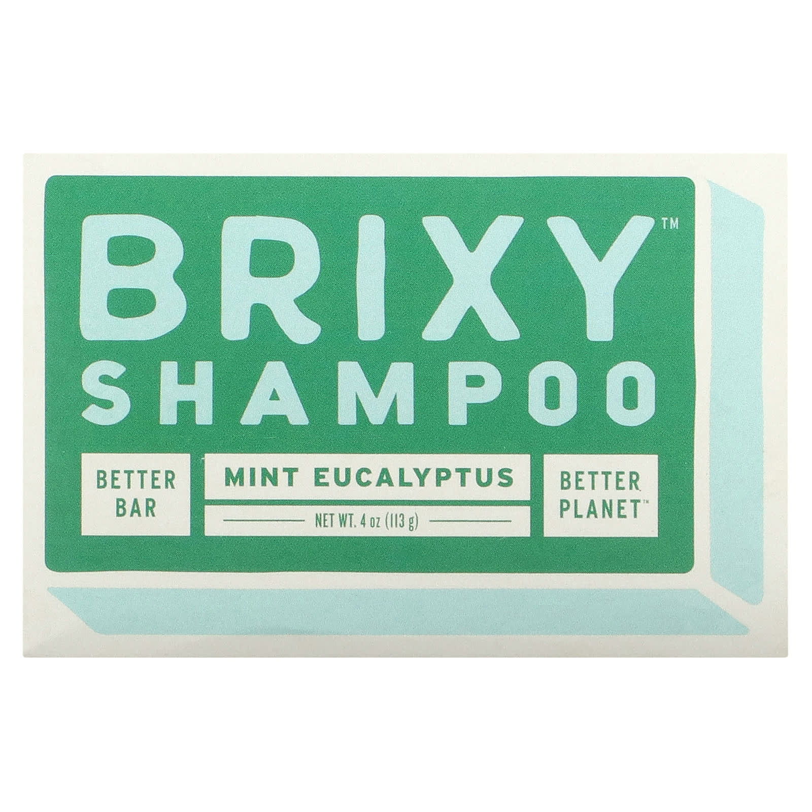 Brixy-Shampoo Bar-Mint Eucalyptus-1 Bar-4 oz (113 g)