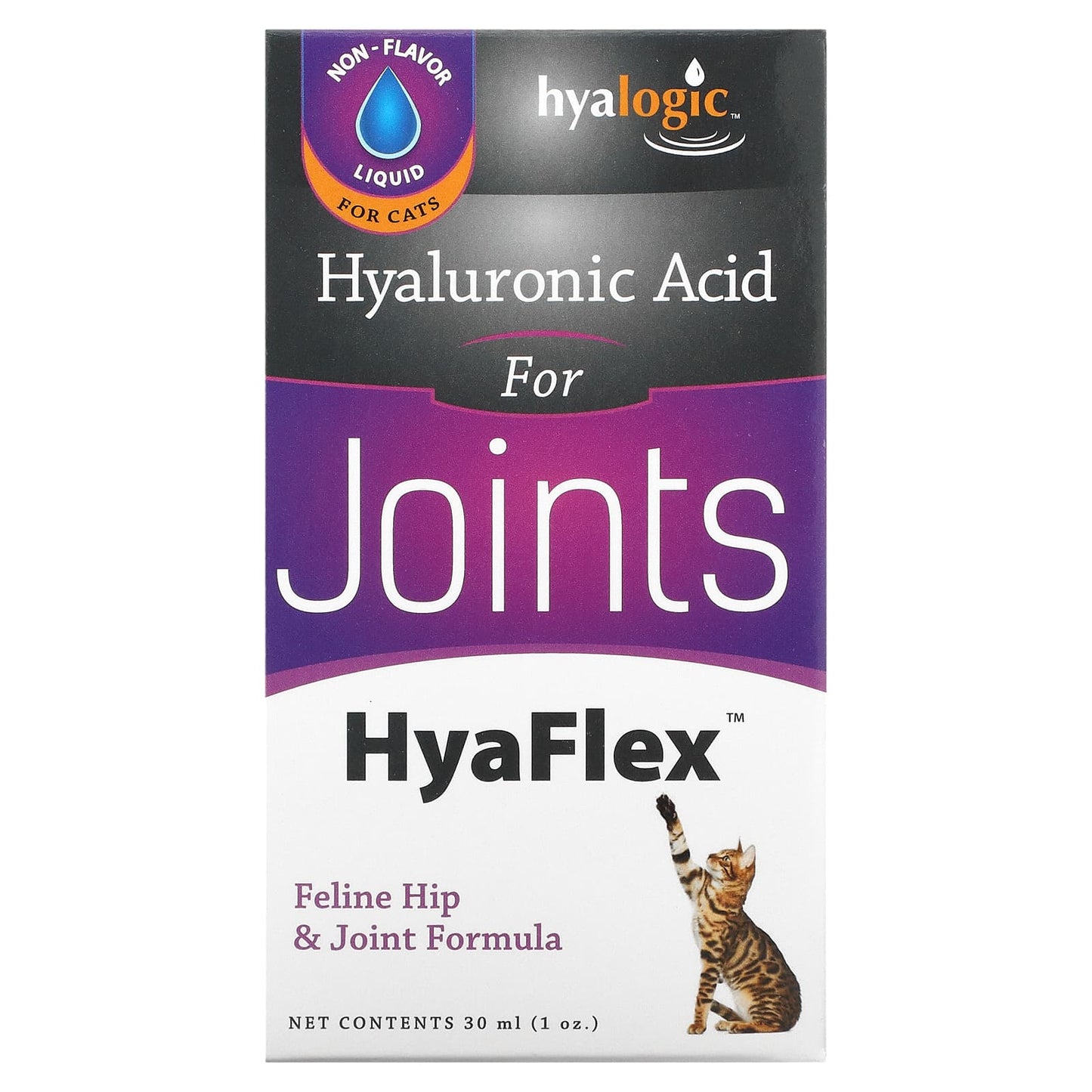 Hyalogic-HyaFlex For Cats-Hyaluronic Acid For Joints-1 oz (30 ml)