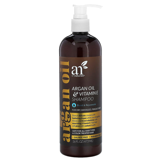 artnaturals-Argan Oil & Vitamin E Shampoo-16 fl oz (473 ml)