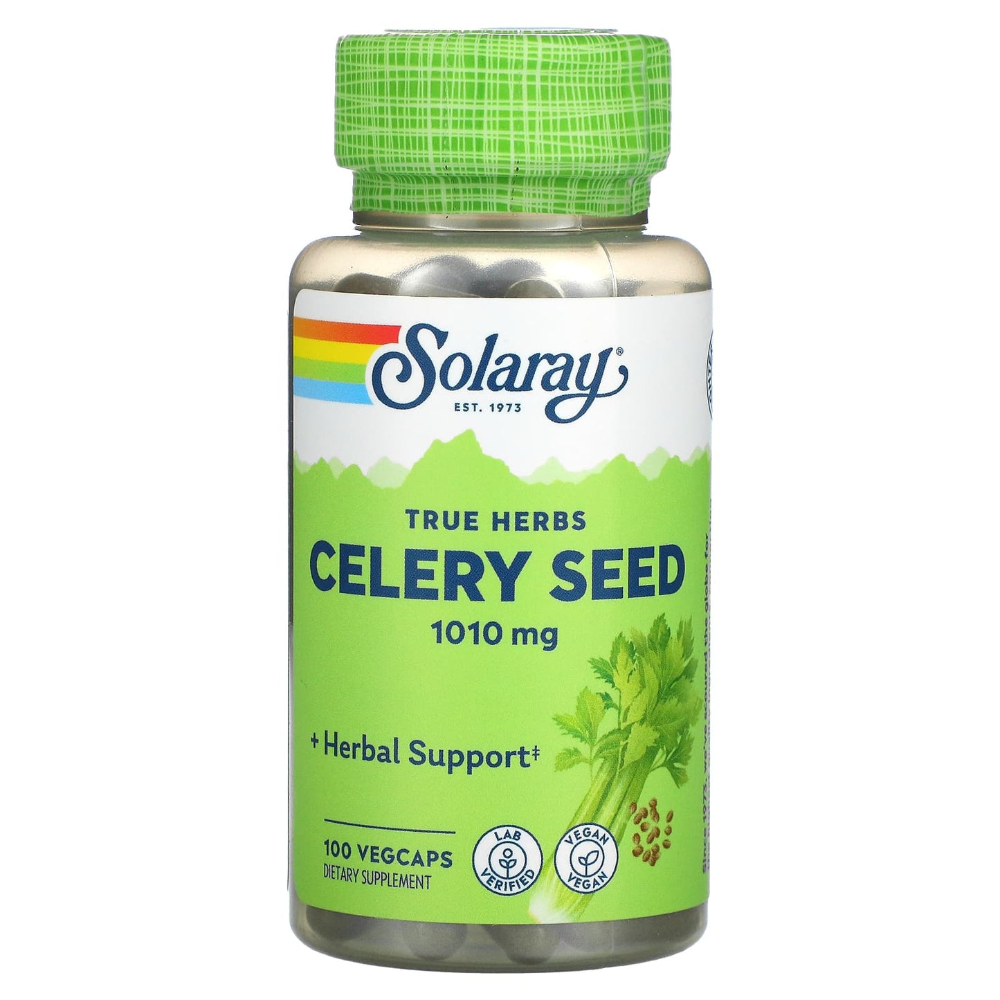 Solaray-Celery Seed-1,010 mg-100 VegCaps (505 mg per Capsule)