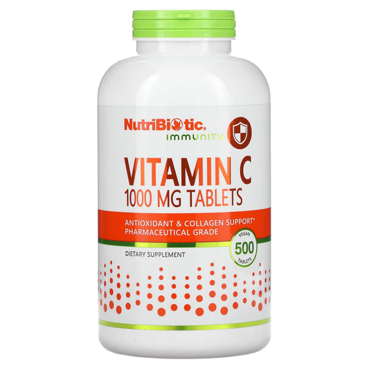 NutriBiotic-Immunity-Vitamin C-1,000 mg-500 Vegan Tablets