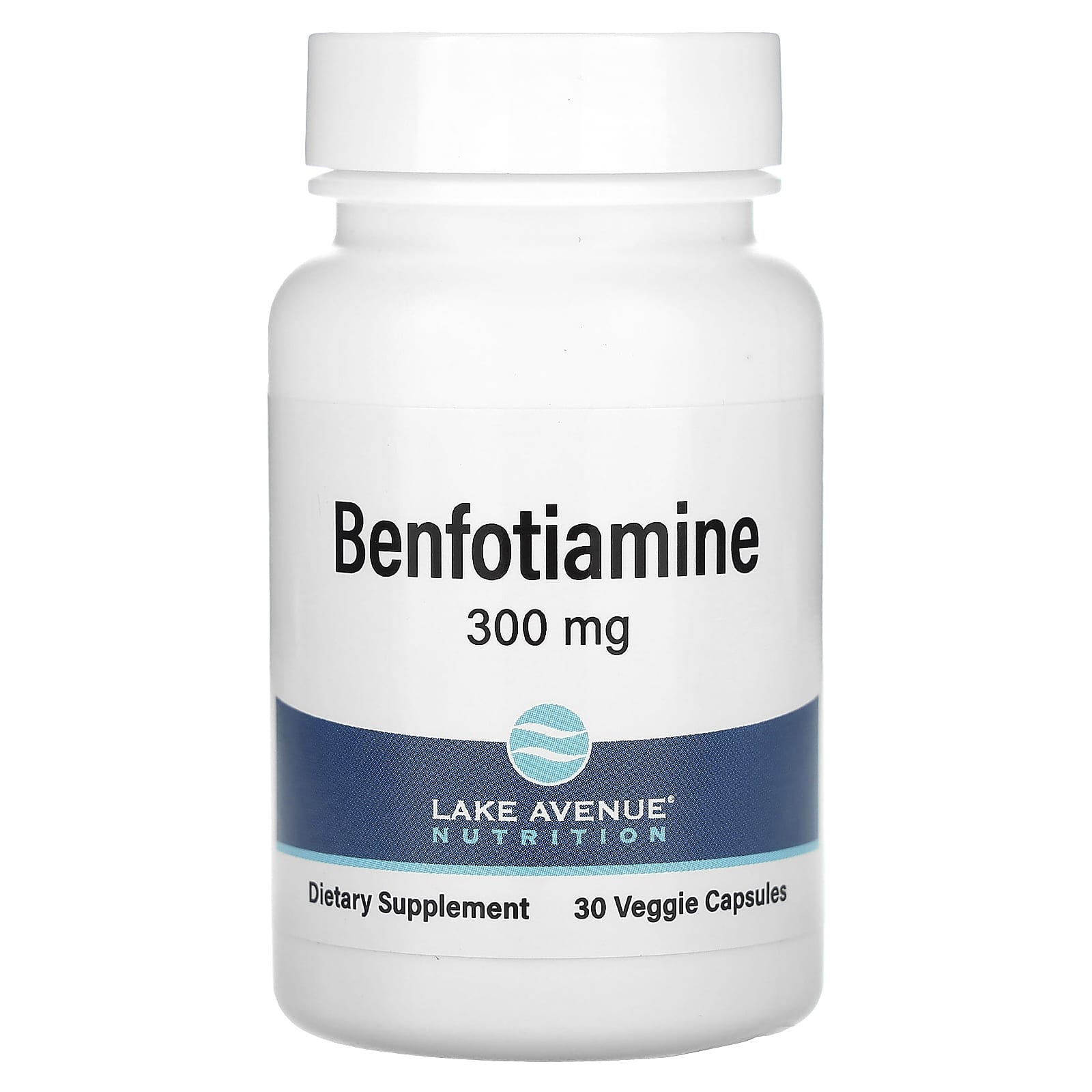 Lake Avenue Nutrition-Benfotiamine-300 mg-30 Veggie Capsules