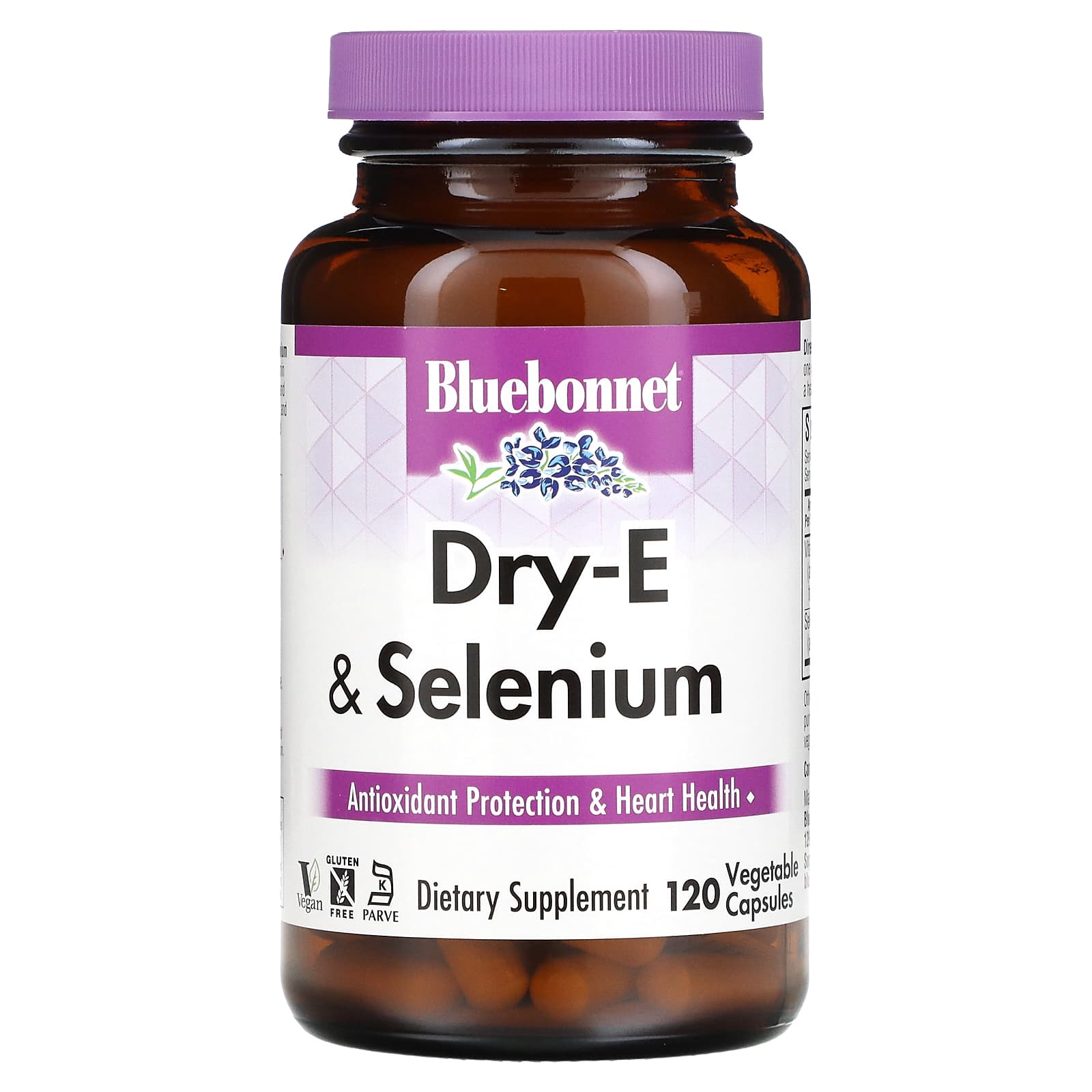 Bluebonnet Nutrition-Dry-E & Selenium-120 Vegetable Capsules