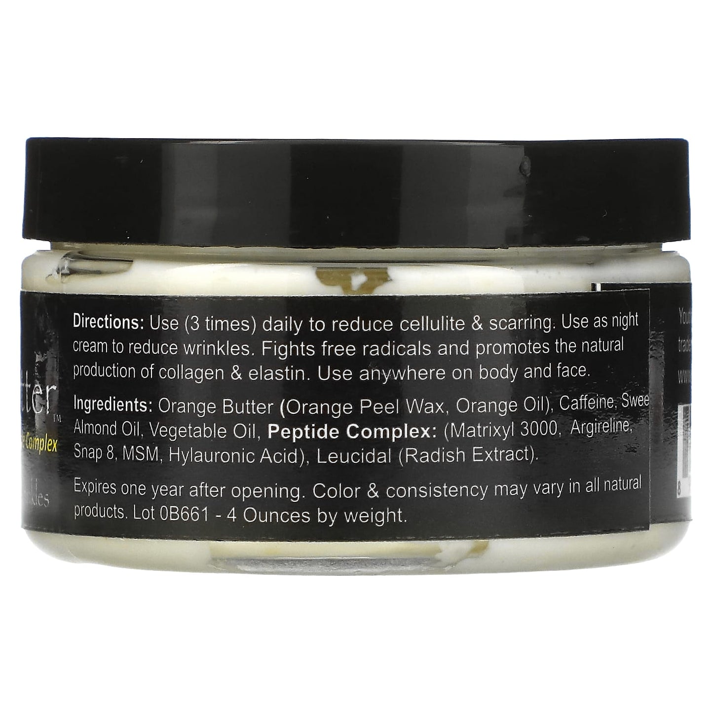 Greensations, Cellulite Butter with Peptide Complex, 4 oz