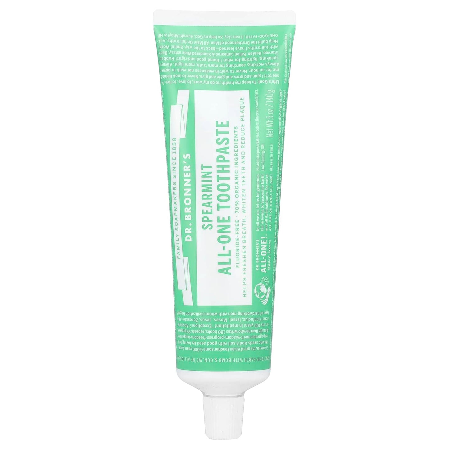 Dr. Bronner's-All-One Toothpaste-Spearmint-5 oz (140 g)