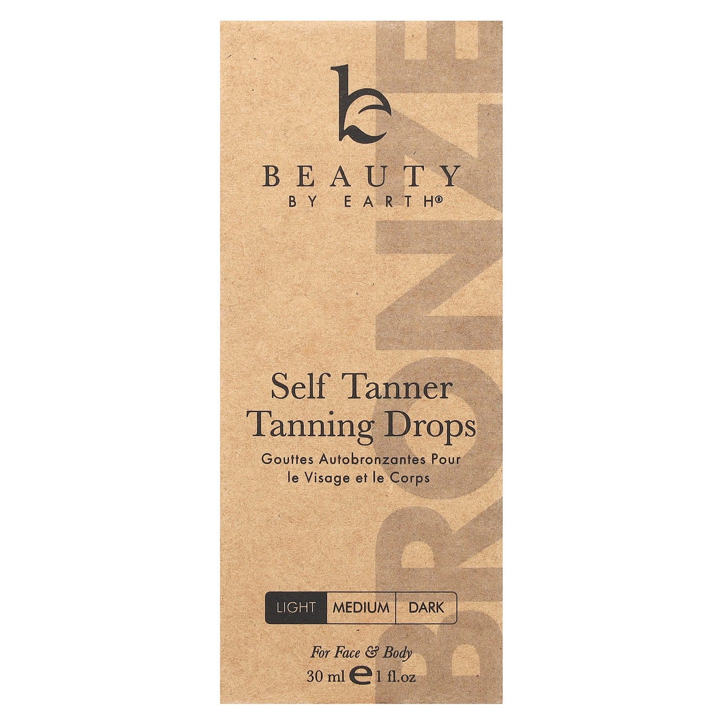 Beauty By Earth, Self Tanner, Tanning Drops, Light, 1 fl oz (30 ml)