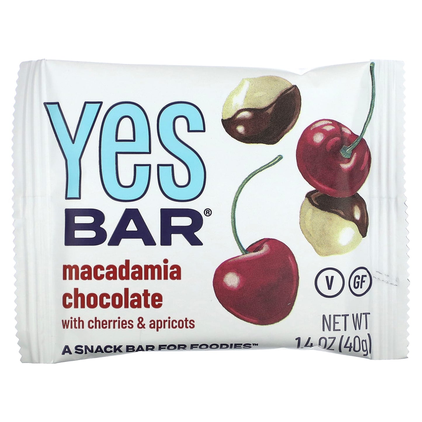 Yes Bar, Snack Bar, Macadamia Chocolate, 6 Bars, 1.4 oz (40 g) Each