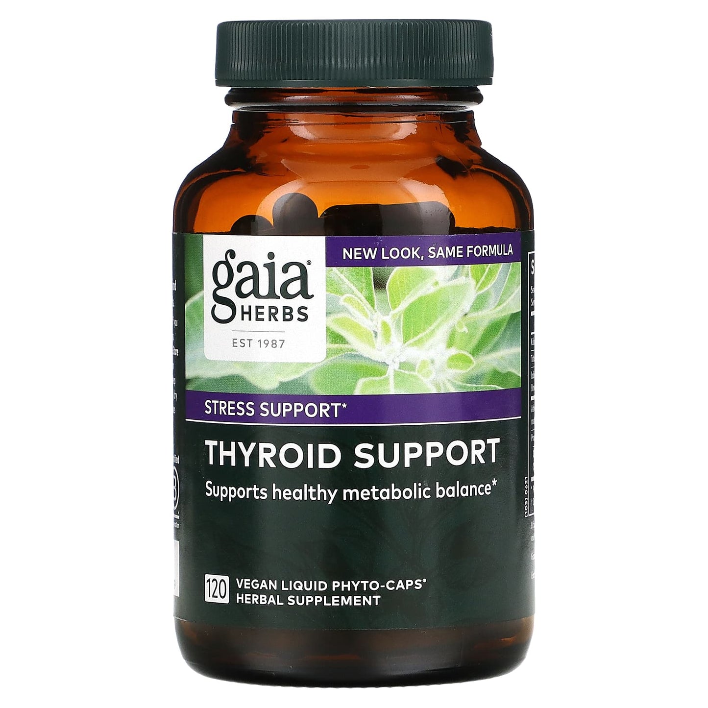 Gaia Herbs-Thyroid Support-120 Vegan Liquid Phyto-Caps