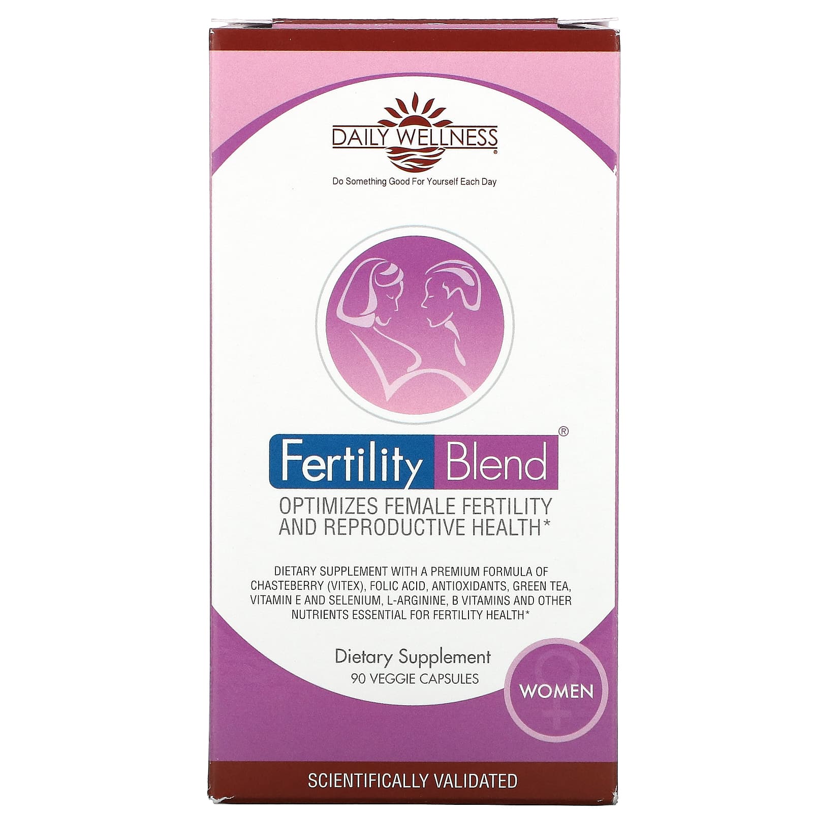 Daily Wellness Company-Fertility Blend for Women-90 Veggie Capsules