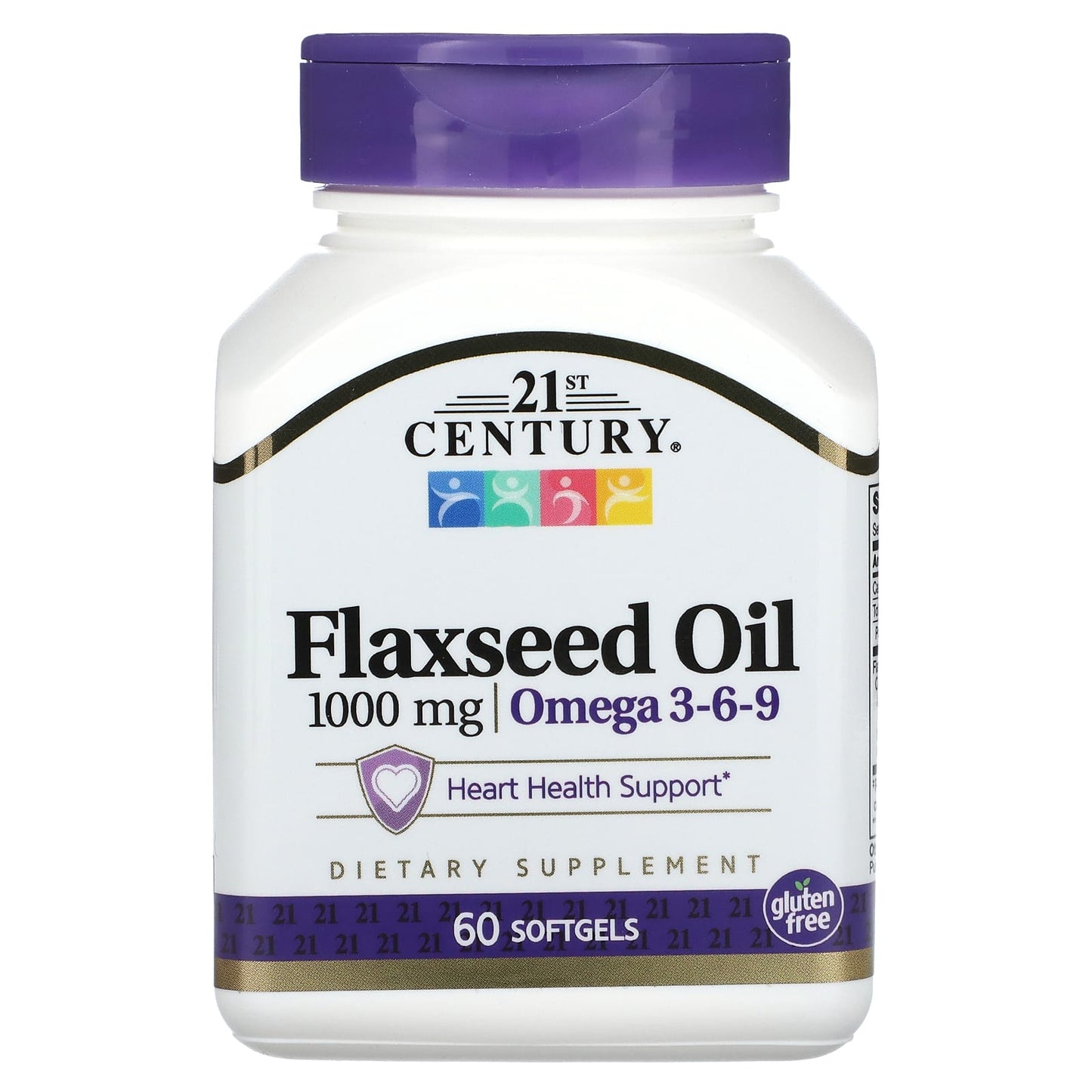 21st Century-Flaxseed Oil-1,000 mg-60 Softgels