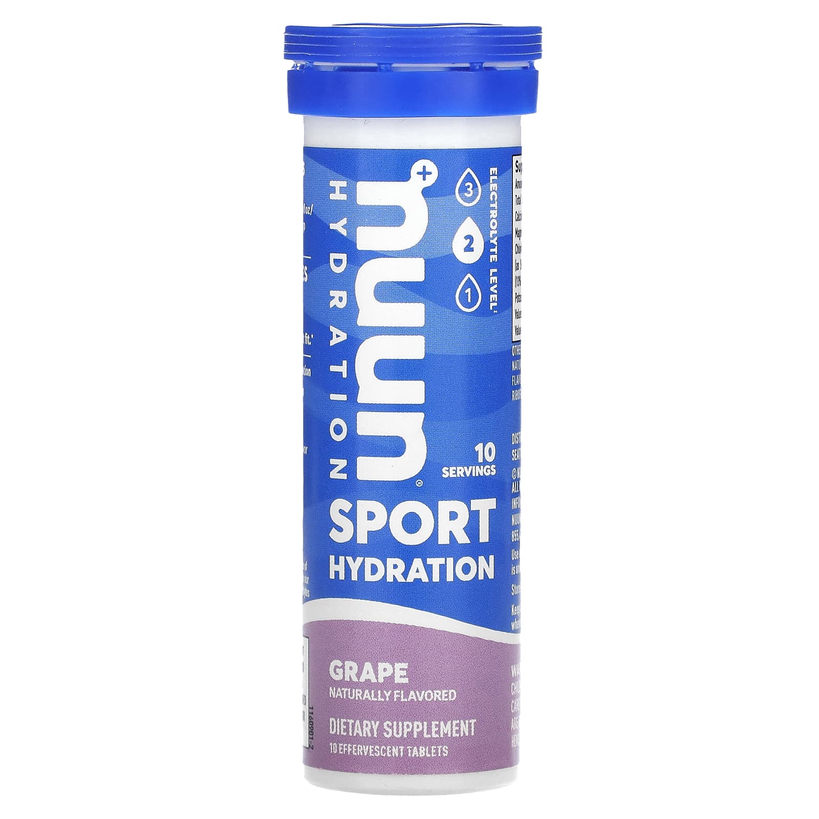 Nuun-Hydration-Sport-Effervescent Electrolyte Supplement-Grape-10 Tablets