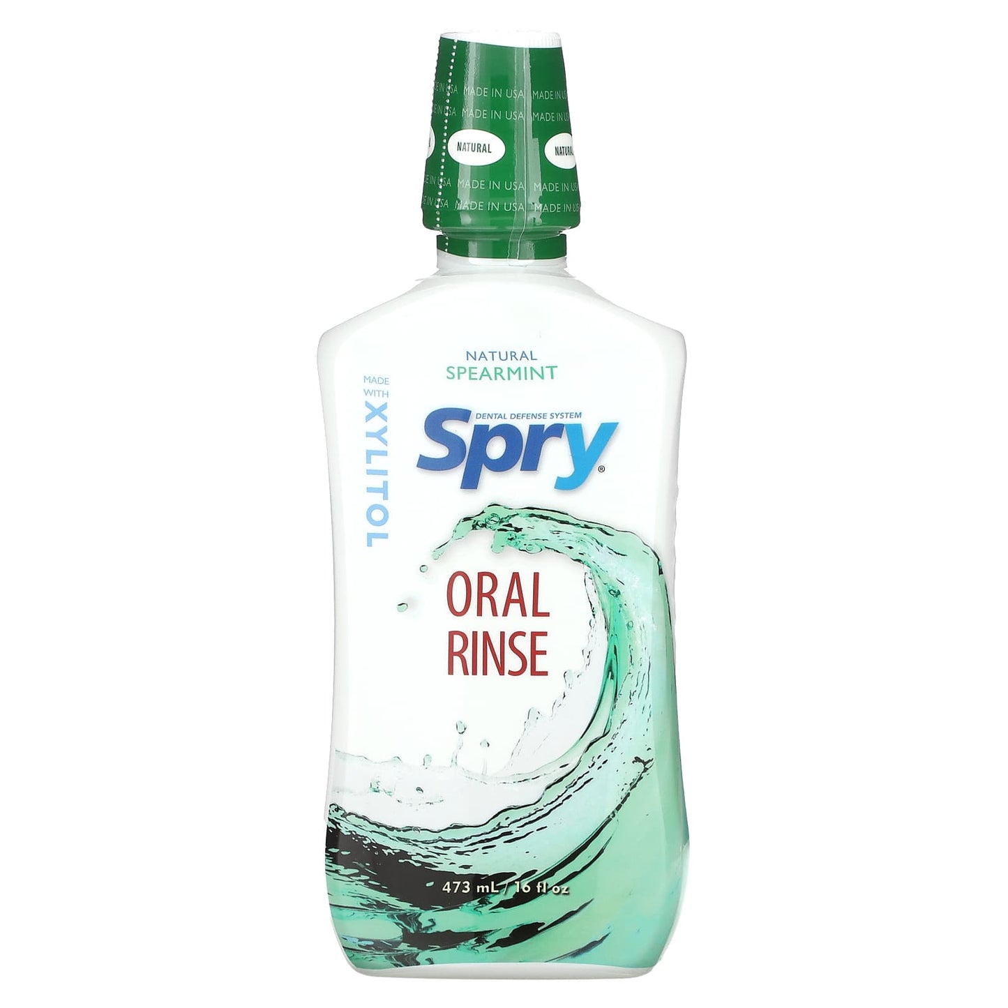 Xlear-Spry-Oral Rinse-Natural Spearmint-16 fl oz (473 ml)