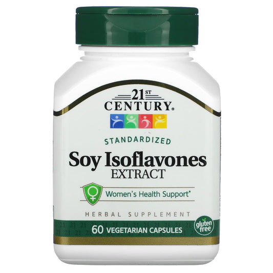 21st Century-Standardized Soy Isoflavones Extract-60 Vegetarian Capsules