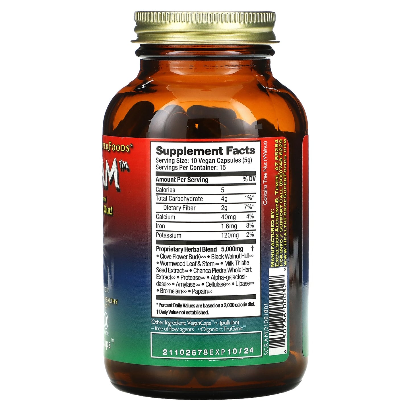 HealthForce Superfoods, Scram, 150 VeganCaps