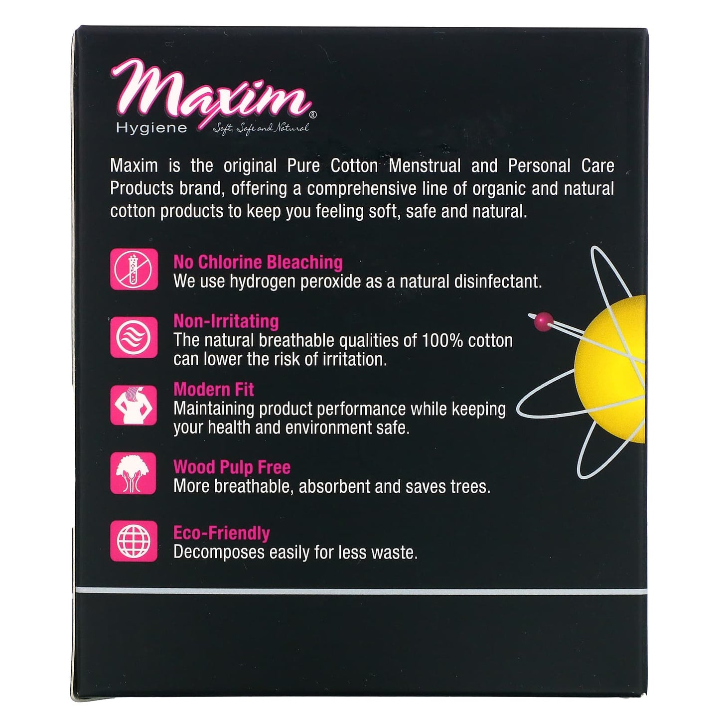 Maxim Hygiene Products, Ultra Thin Winged Pads, With Natural Silver ION Technology, Regular, 10 Pads