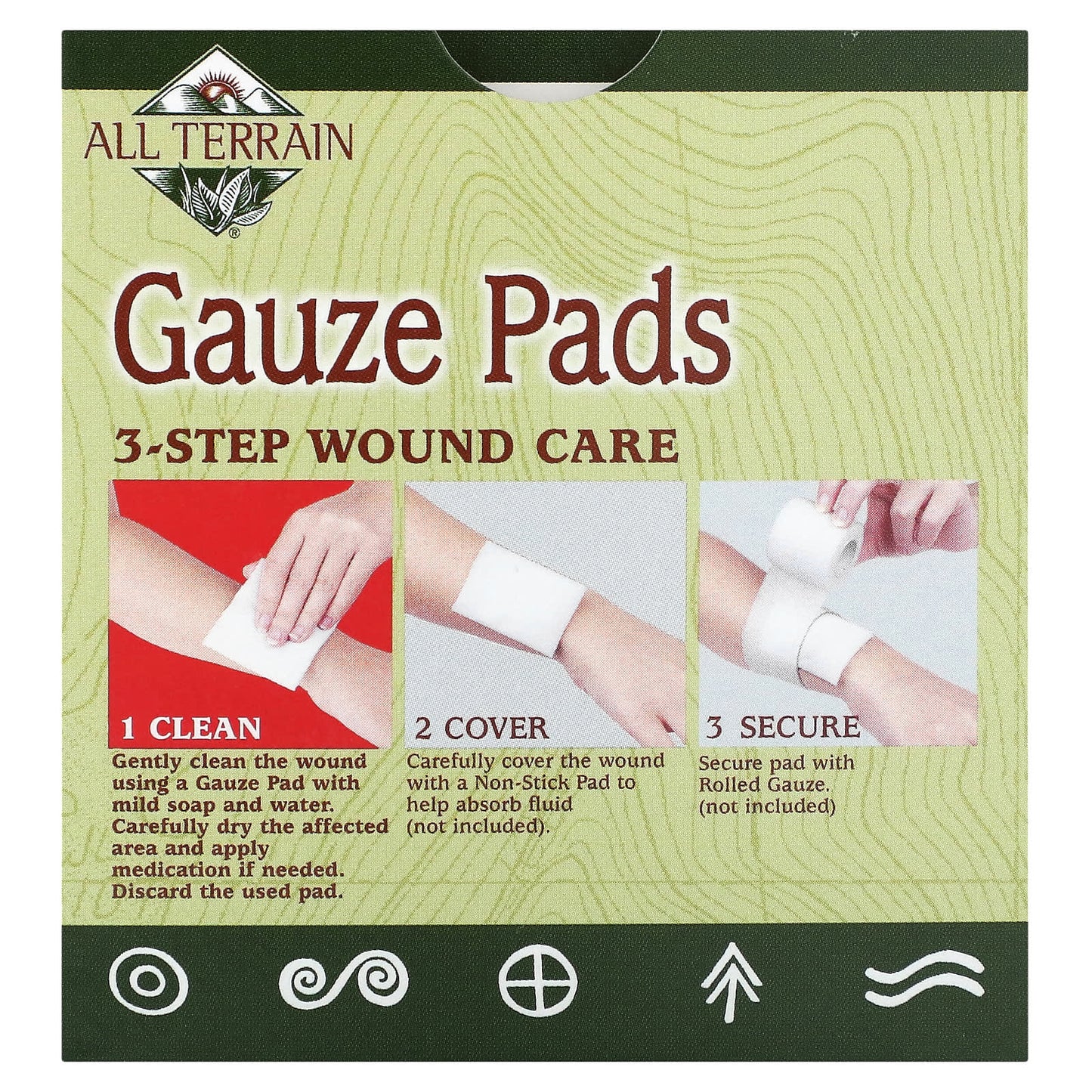 All Terrain, Gauze Pads, 10 Pads