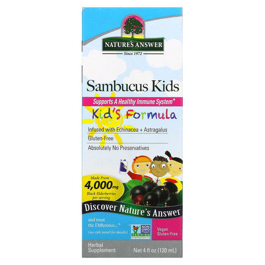 Nature's Answer-Sambucus Kid's Formula-4,000 mg-4 fl oz (120 ml)