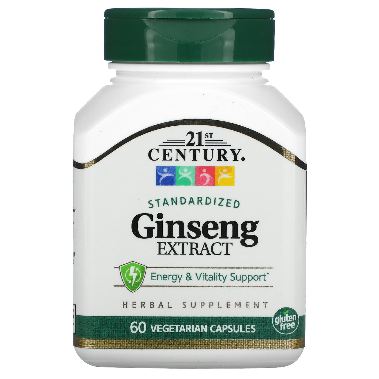 21st Century-Standardized Ginseng Extract-60 Vegetarian Capsule