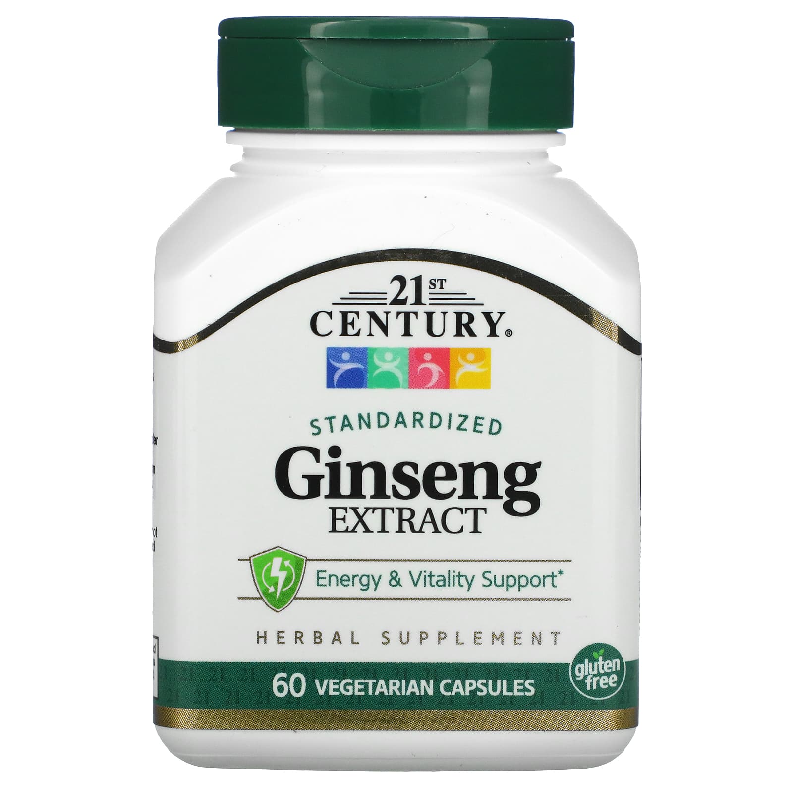 21st Century-Standardized Ginseng Extract-60 Vegetarian Capsule