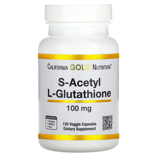 California Gold Nutrition-S-Acetyl L-Glutathione-100 mg-120 Veggie Capsules