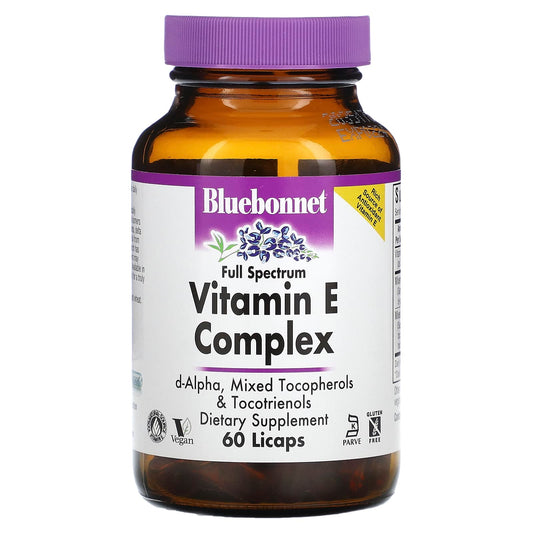 Bluebonnet Nutrition-Vitamin E Complex-Full Spectrum -60 Licaps