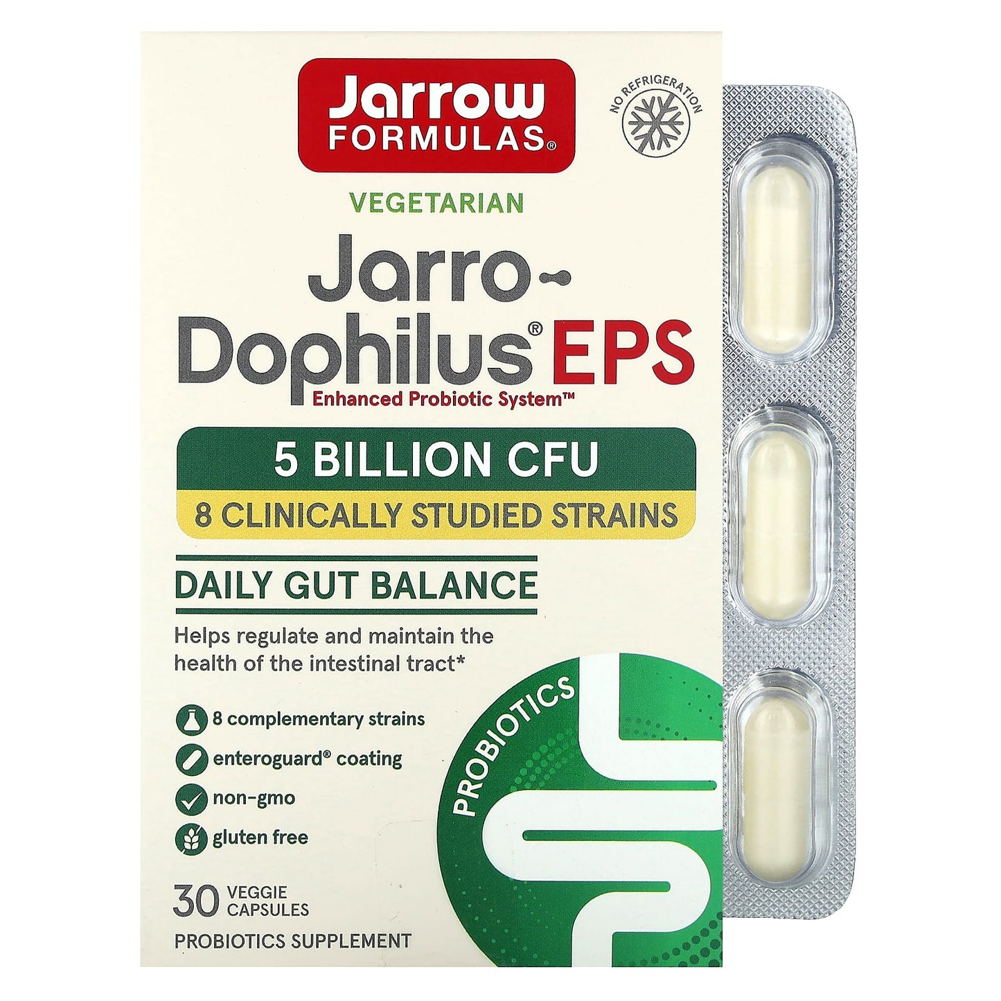 Jarrow Formulas-Jarro-Dophilus EPS-5 Billion CFU-30 Veggie Capsules