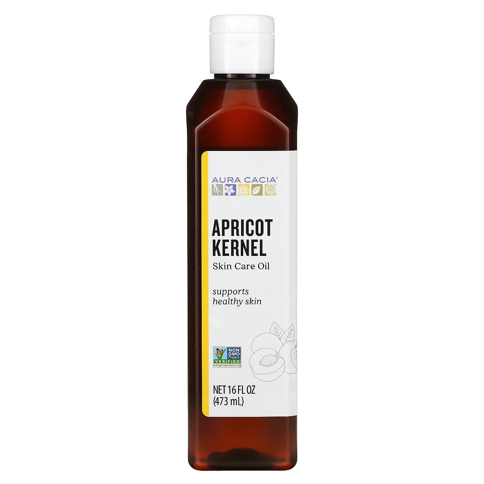 Aura Cacia-Skin Care Oil-Apricot Kernel-16 fl oz (473 ml)