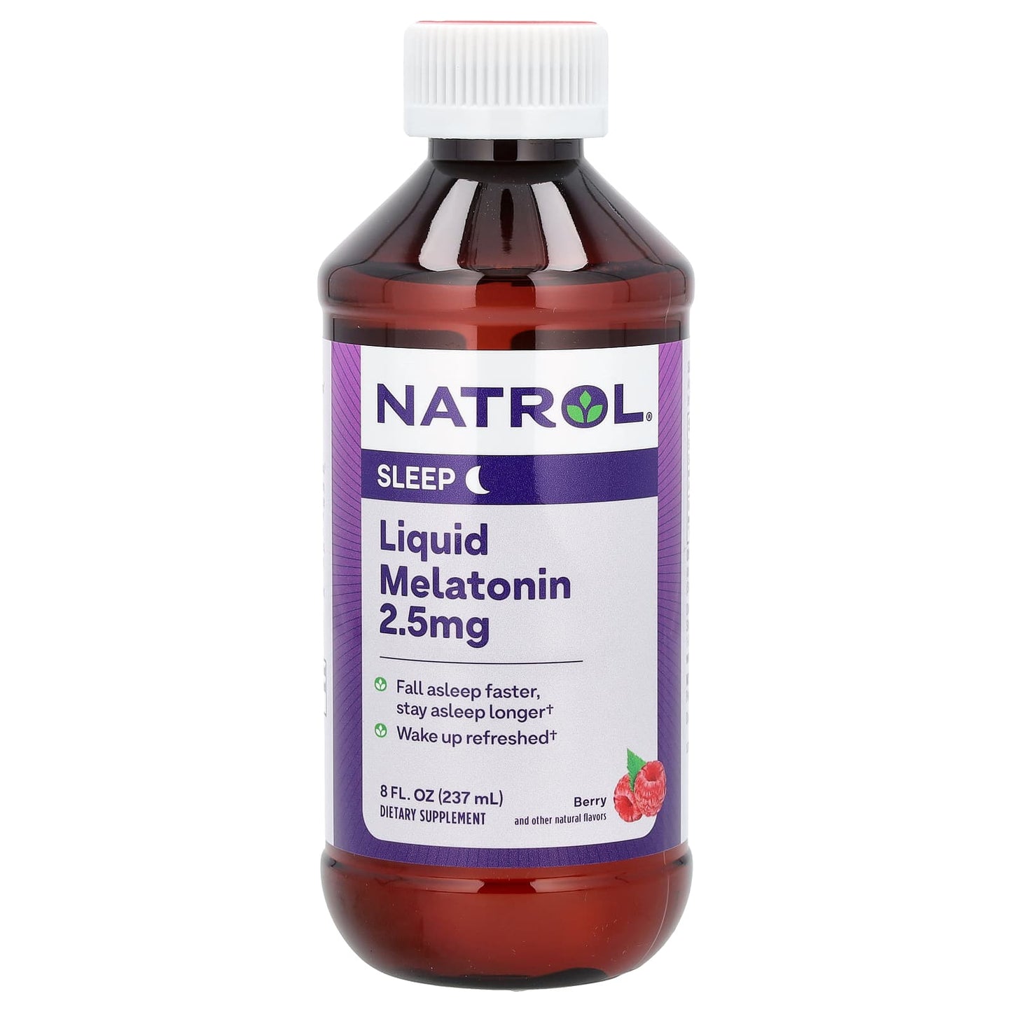 Natrol-Liquid Melatonin-Sleep-Berry-2.5 mg-8 fl oz (237 ml)