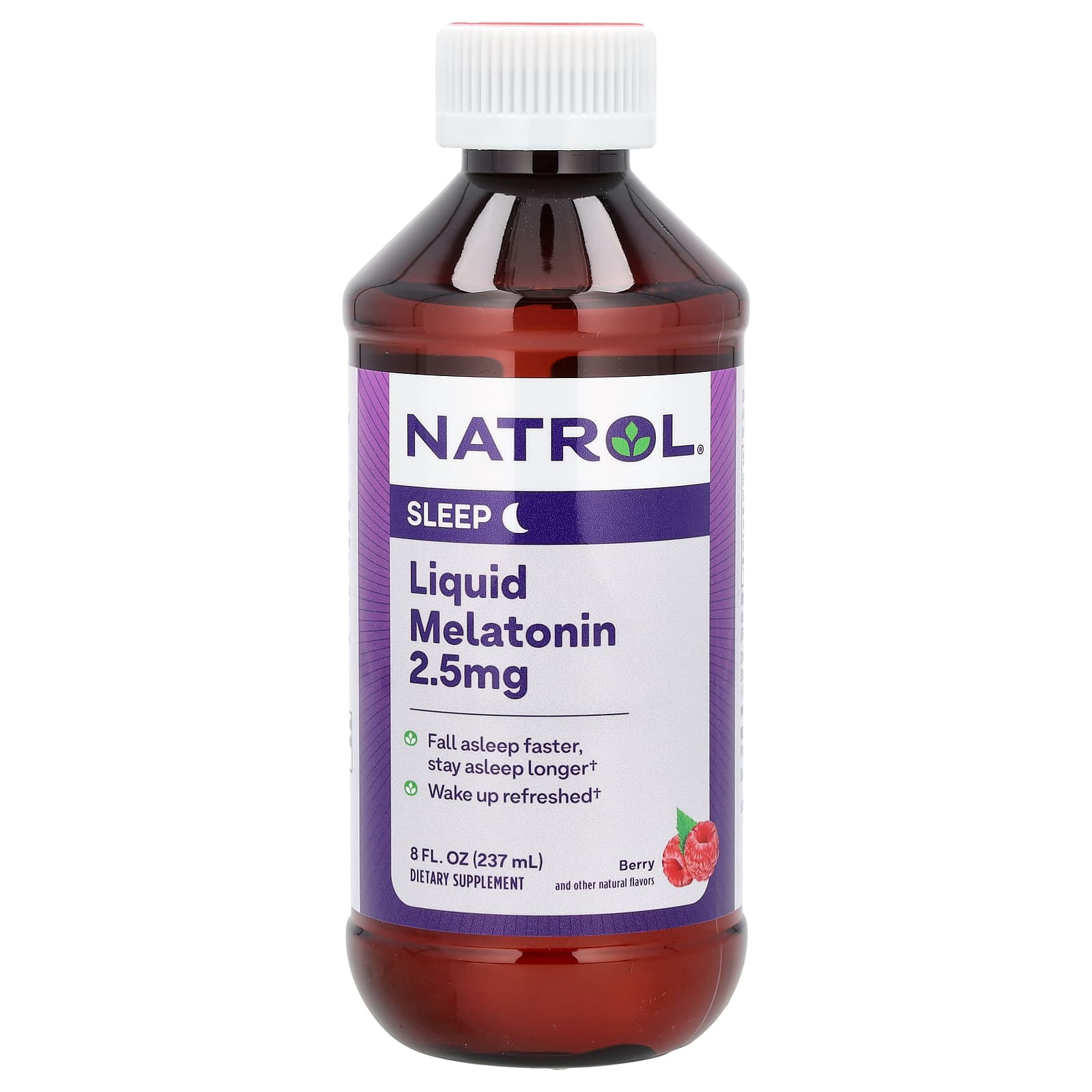 Natrol-Liquid Melatonin-Sleep-Berry-2.5 mg-8 fl oz (237 ml)