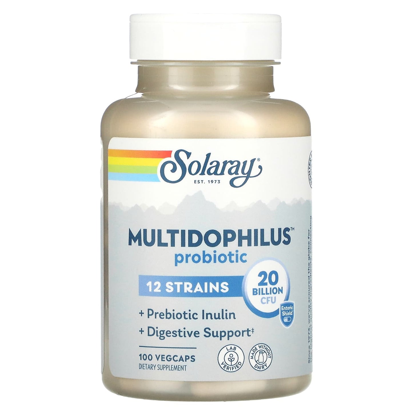 Solaray-Multidophilus Probiotic-20 Billion CFU-100 VegCaps