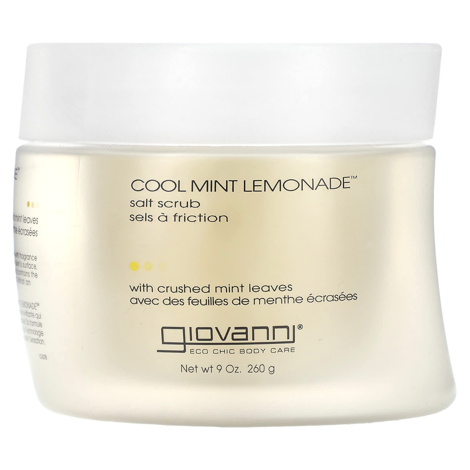 Giovanni-Cool Mint Lemonade Salt Scrub-9 oz (260 g)