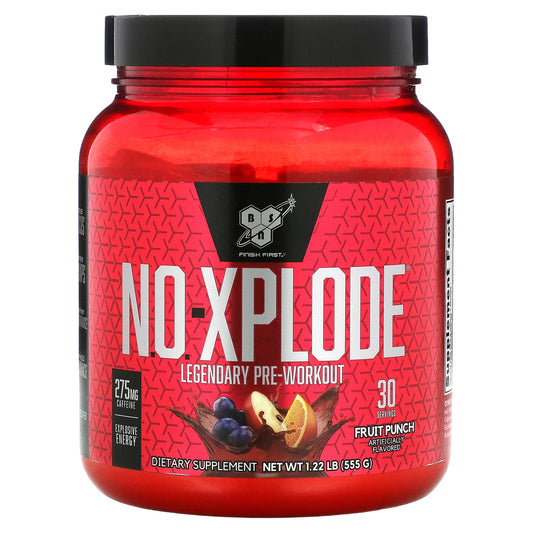 BSN-N.O.-Xplode-Legendary Pre-Workout-Fruit Punch-1.22 lbs (555 g)