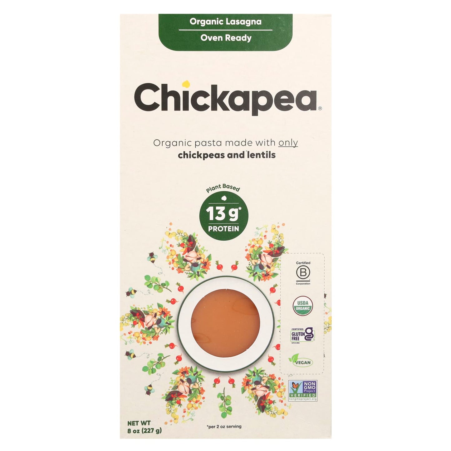 Chickapea-Organic Lasagne-8 oz (227 g)