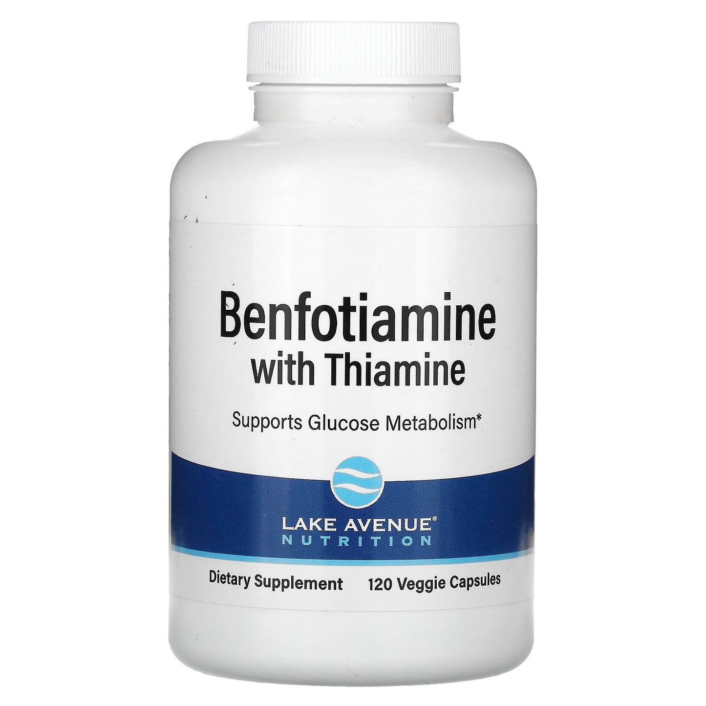 Lake Avenue Nutrition-Benfotiamine with Thiamine-250 mg-120 Veggie Capsules