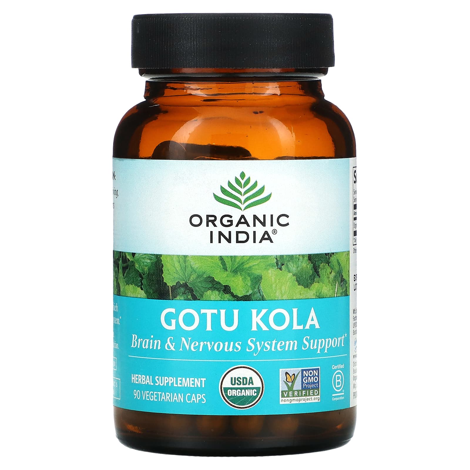 Organic India-Gotu Kola-90 Vegetarian Caps