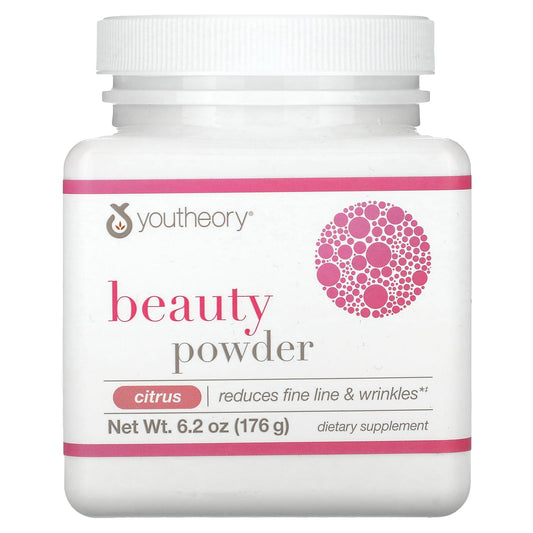 Youtheory-Beauty Powder-Citrus-6.2 oz (176 g)