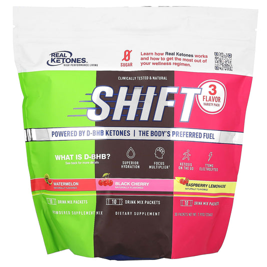 Real Ketones-Shift-Variety Pack-30 Packets