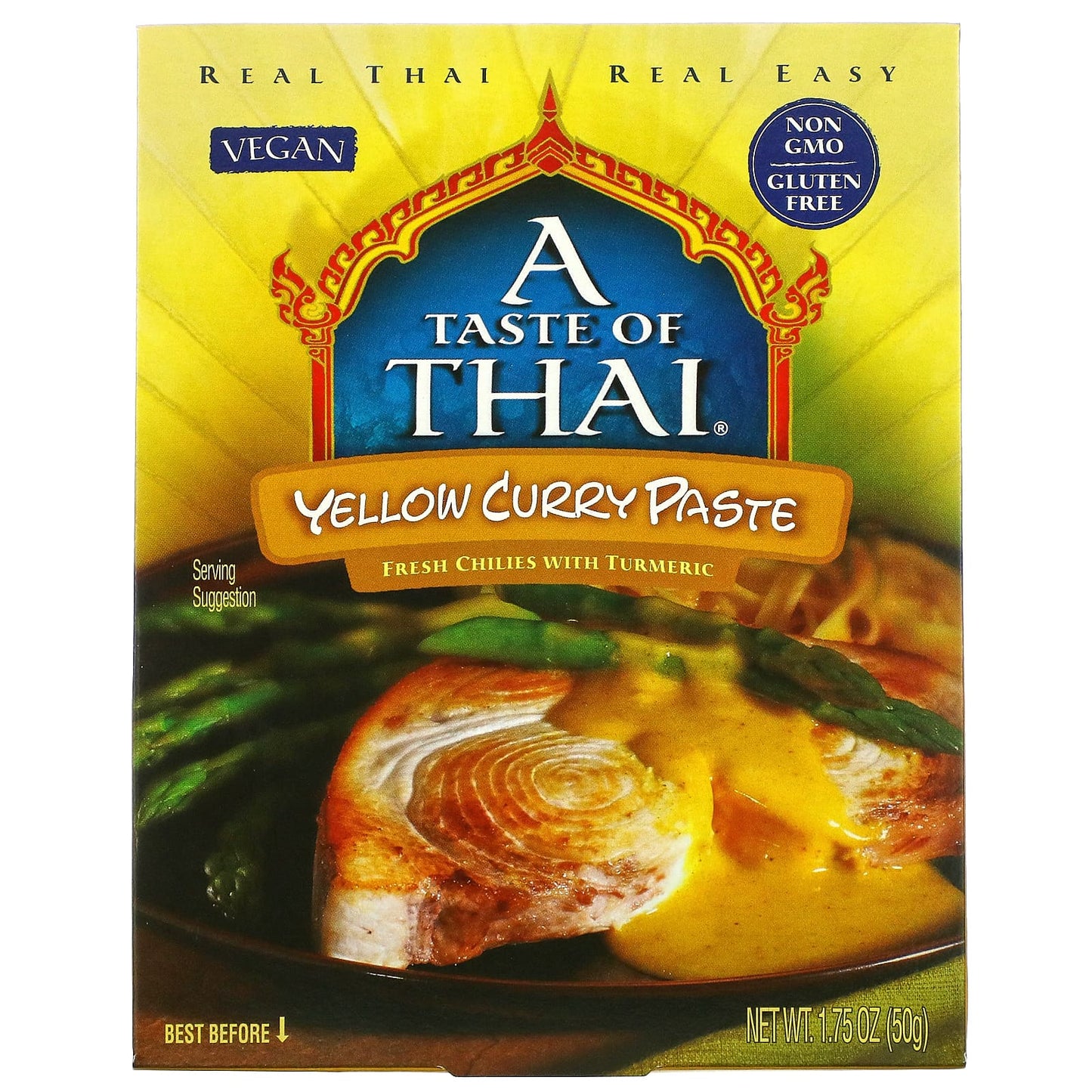 A Taste Of Thai-Yellow Curry Paste-1.75 oz (50 g)