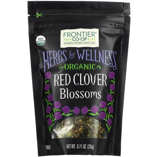 Frontier Co-op-Organic Red Clover Blossoms-0.71 oz (20 g)