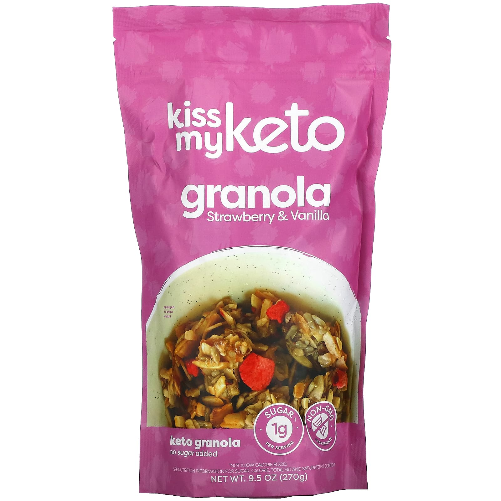 Kiss My Keto-Keto Granola-Strawberry & Vanilla-9.5 oz (270 g)