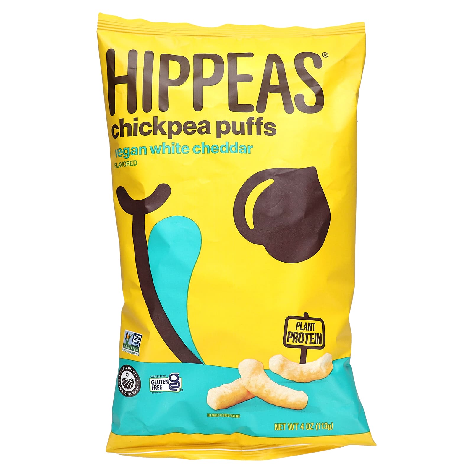 Hippeas-Chickpea Puffs-Vegan White Cheddar-4 oz (113 g)